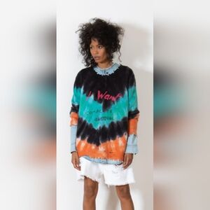 Free People X Sandrine Rose - Wool and Cashmere Sweater, size L, NWT